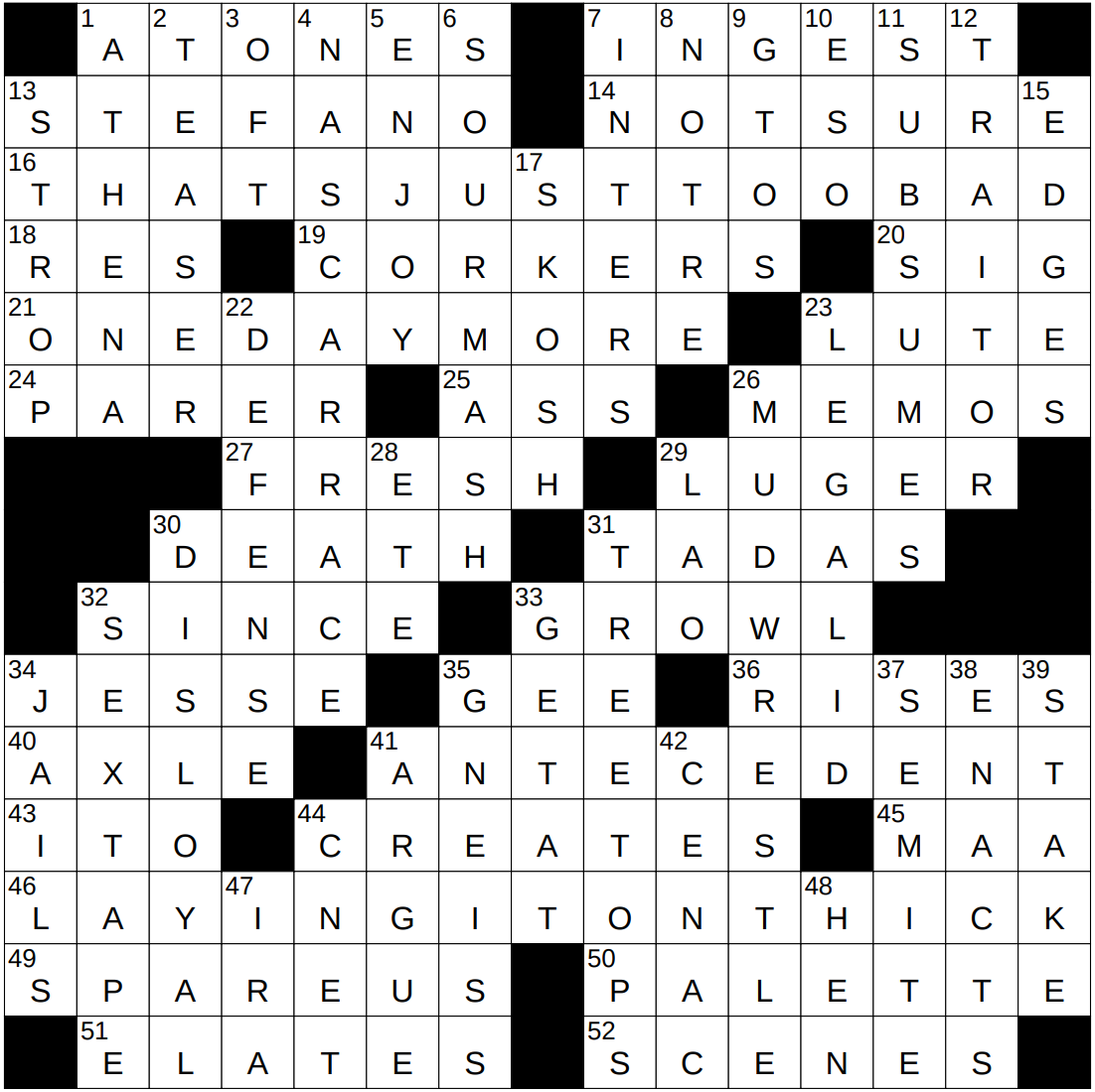 today's la times crossword printable