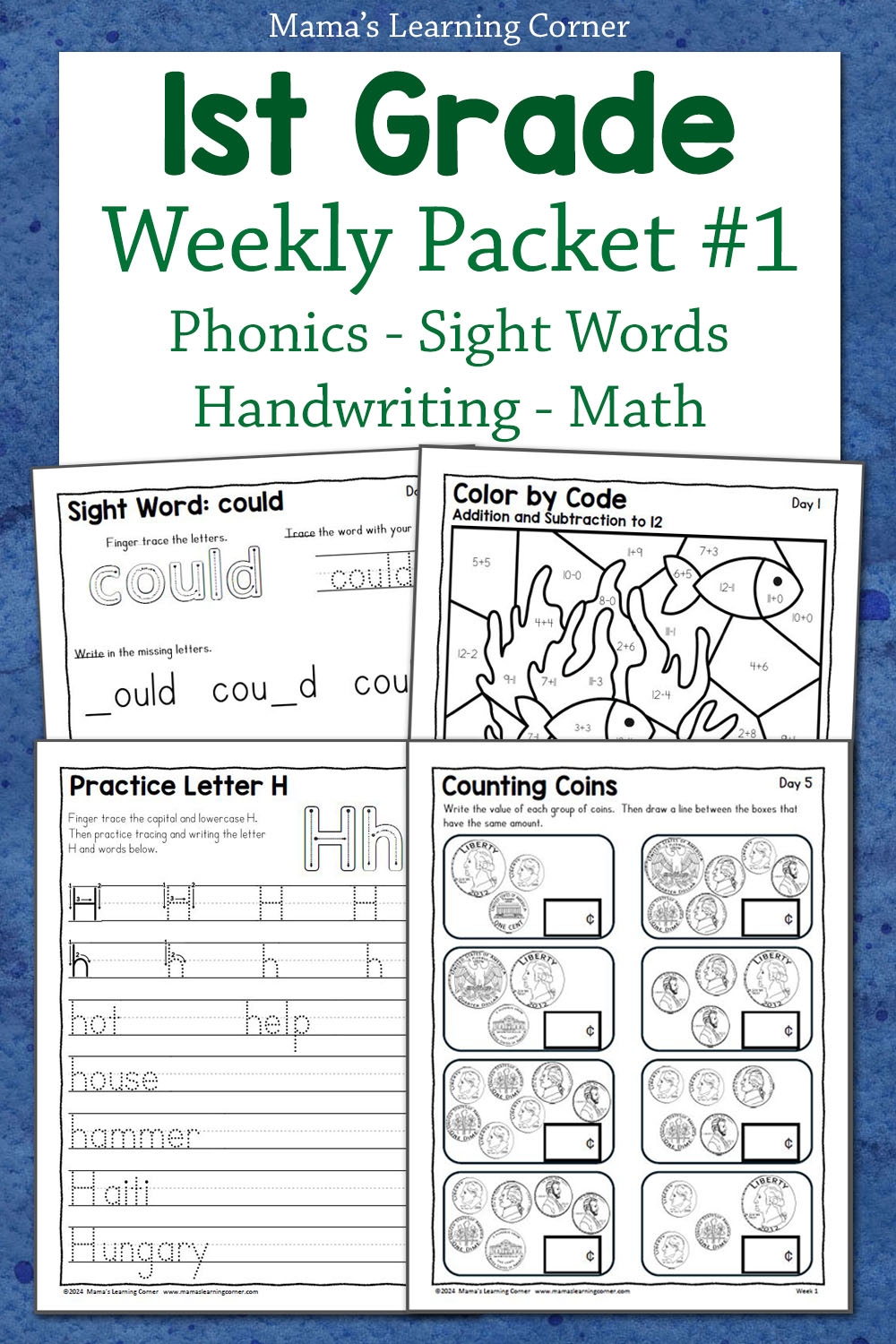 free printable worksheets for first graders