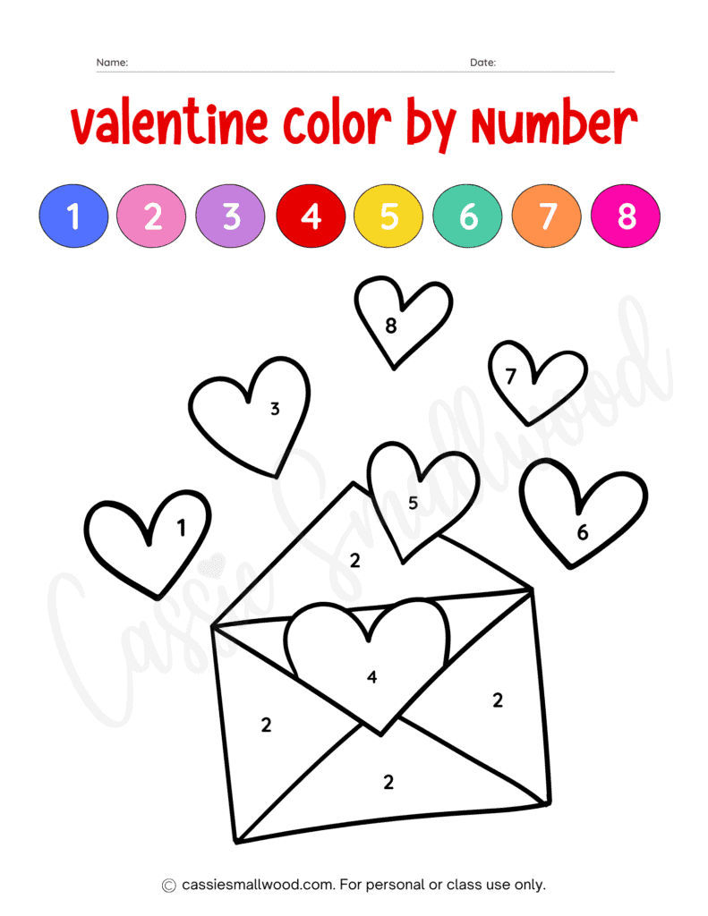 preschool valentine printable worksheets