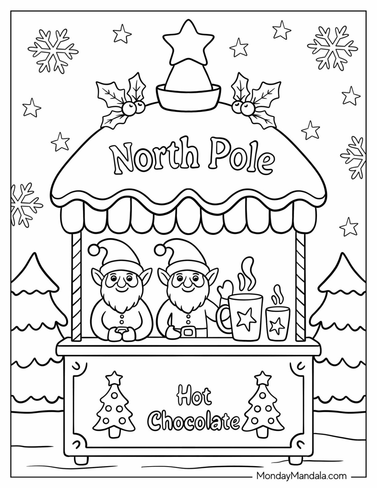 free printable north pole worksheets