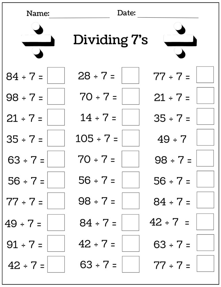 24 Printable Multiplication And Division Worksheets 1 12 Fill In The Blanks With Answer Pages Maths Drills Etsy UK