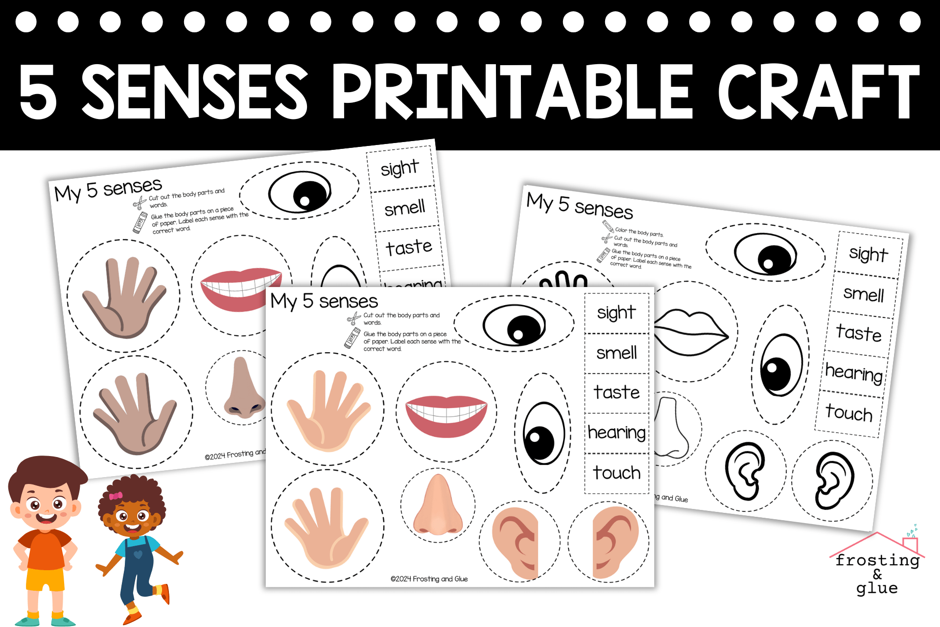 free printable five senses worksheets