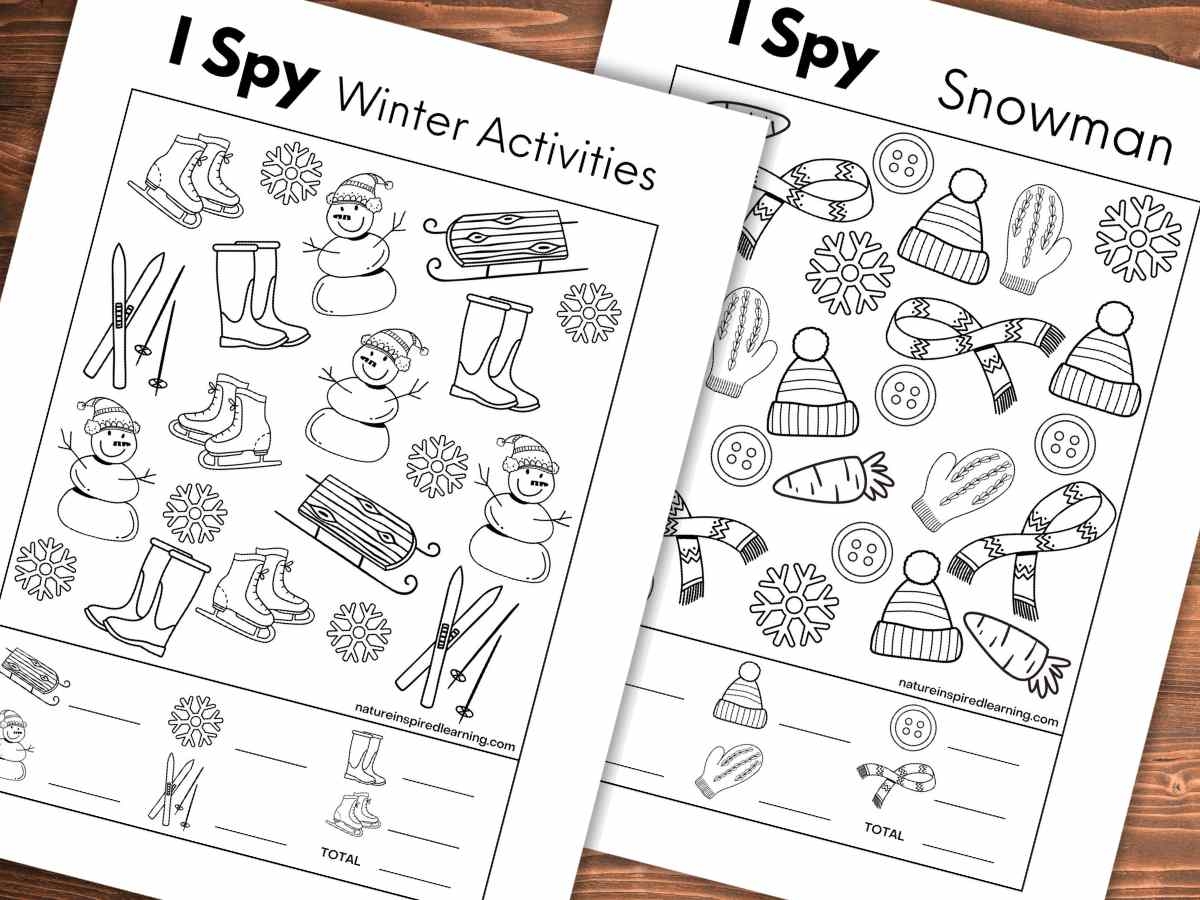 free printable i spy worksheets