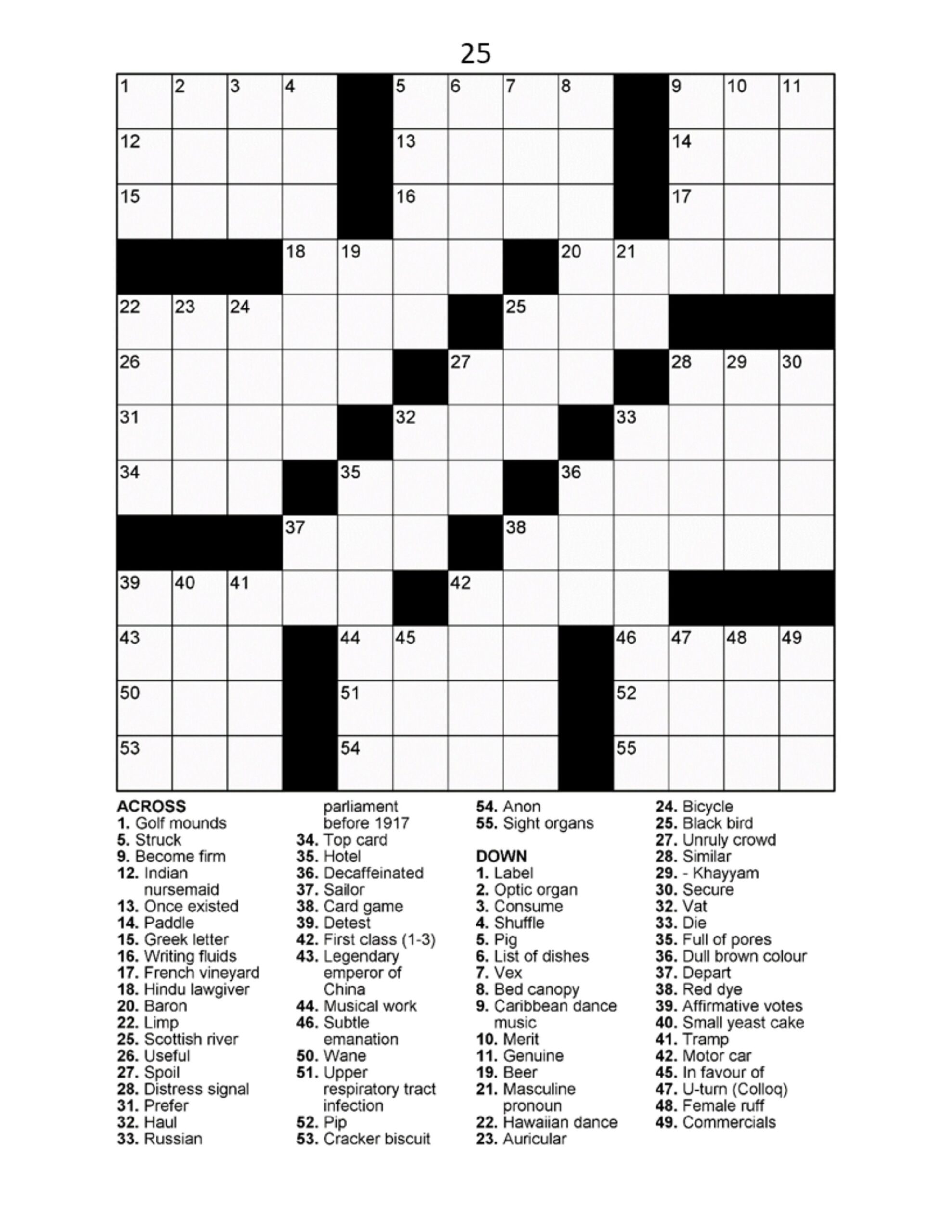 60 Large Print Crossword Puzzles Vol 2 Etsy Sweden