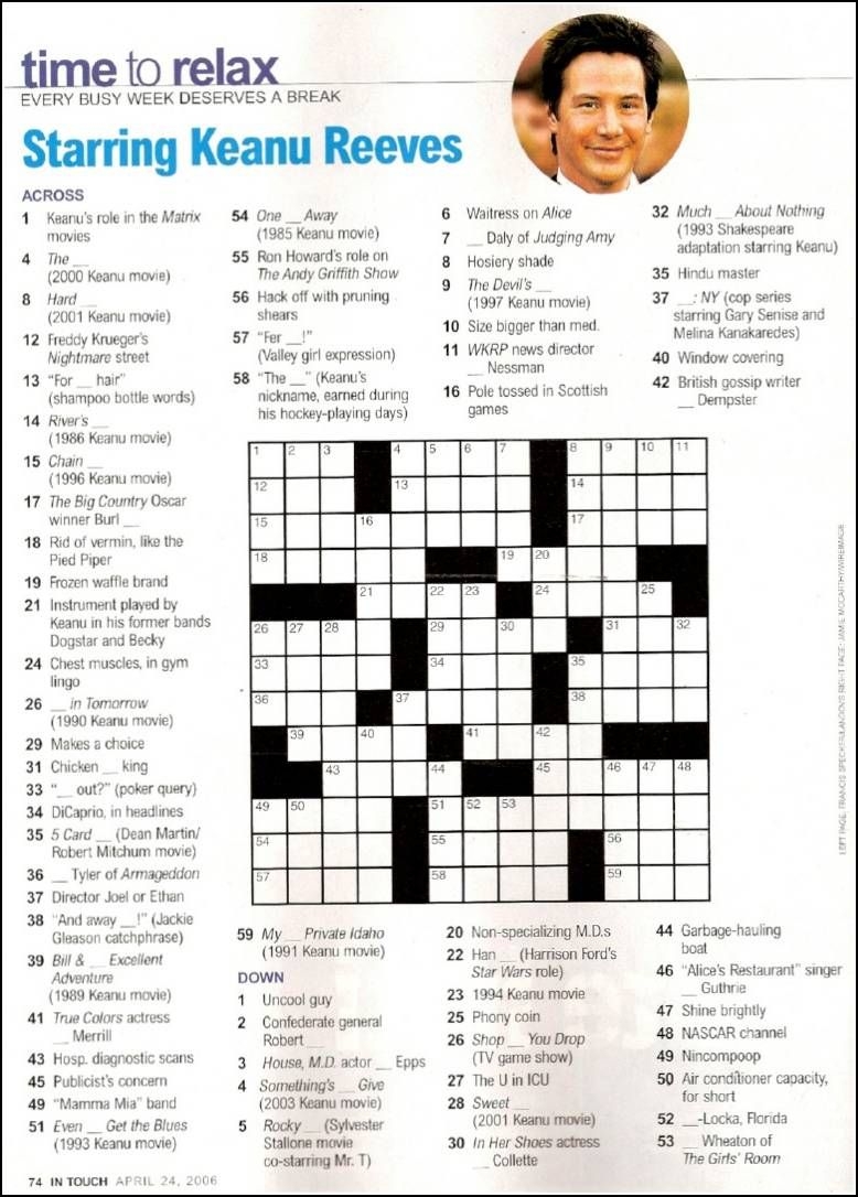 7 Crosswords Ideas Printable Crossword Puzzles People Magazine Crossword Puzzles