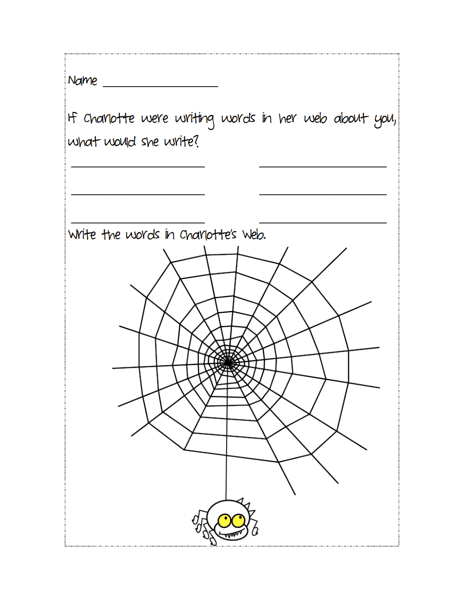 free printable charlotte's web worksheets