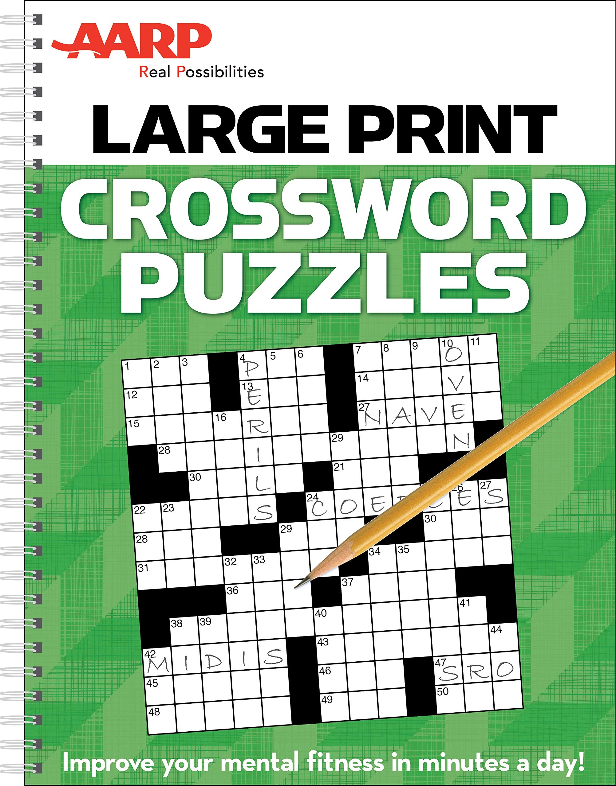 AARP Large Print Crossword Puzzles Publications International Ltd 9781450894364 Amazon Books