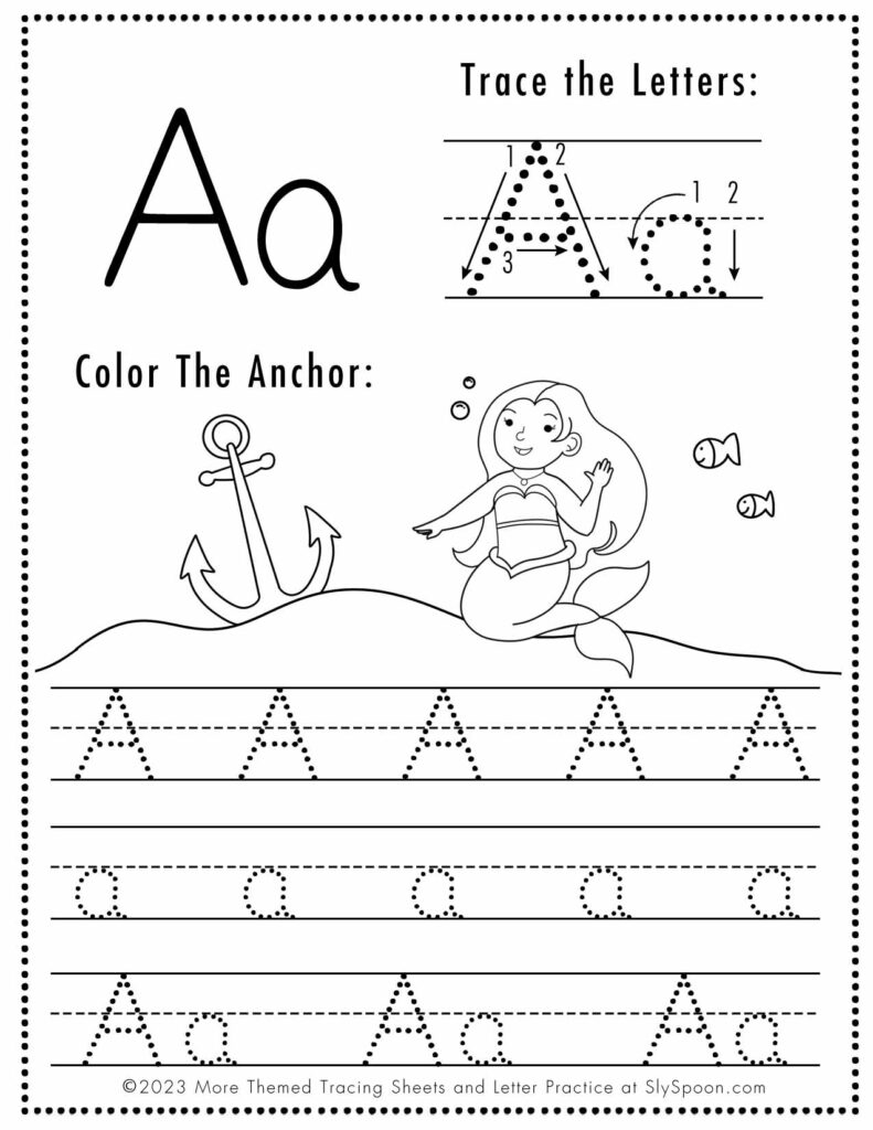 free printable letter tracing worksheets pdf