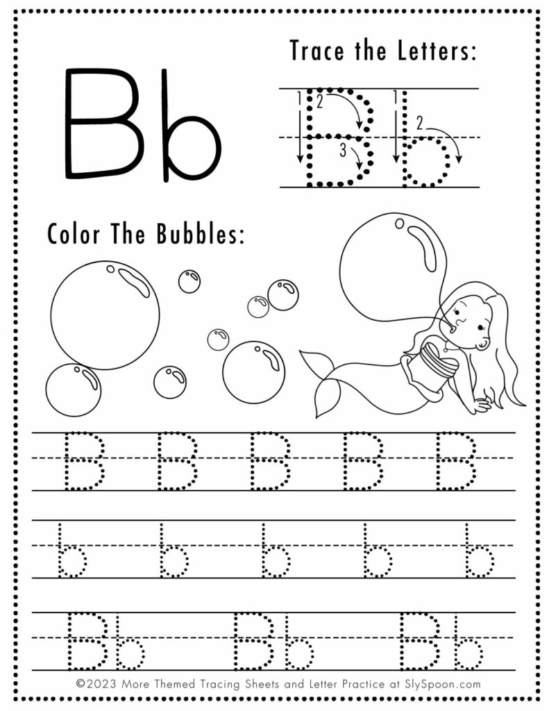 free printable letter tracing worksheets for preschoolers