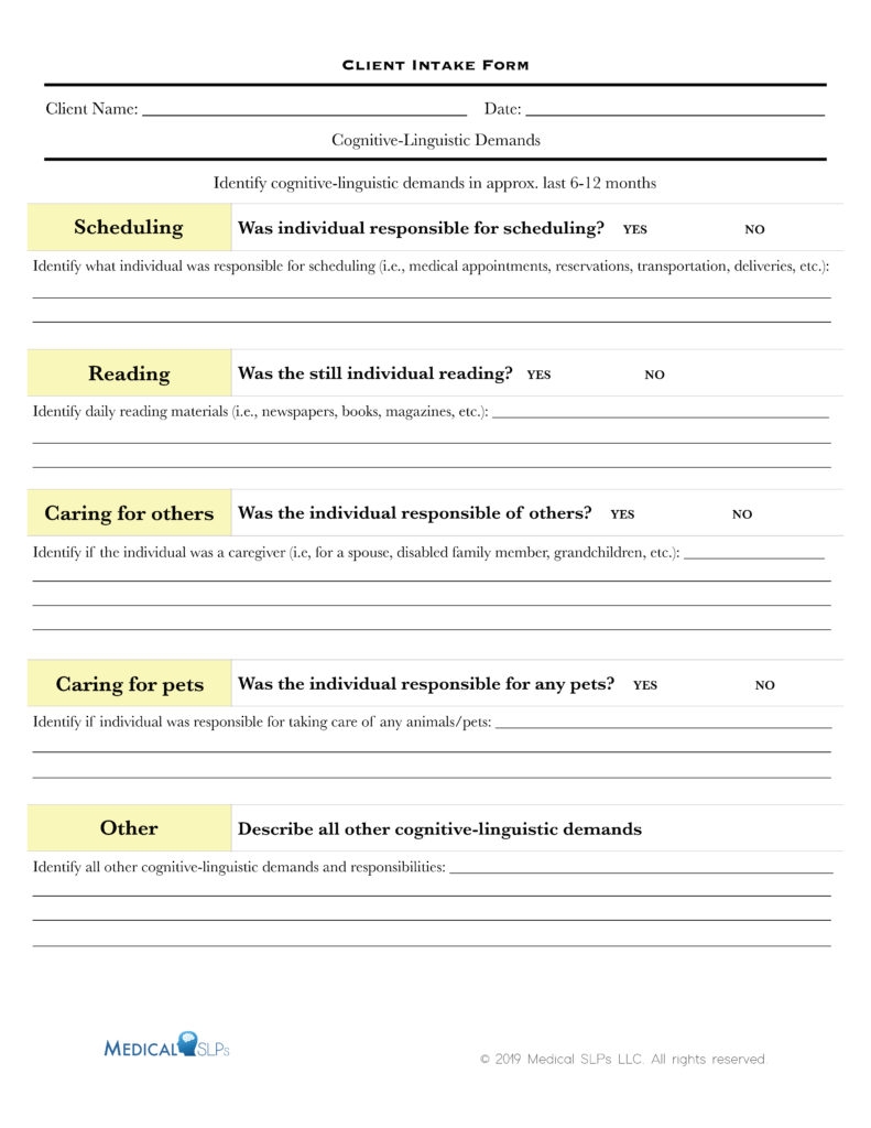 free aphasia worksheets printable