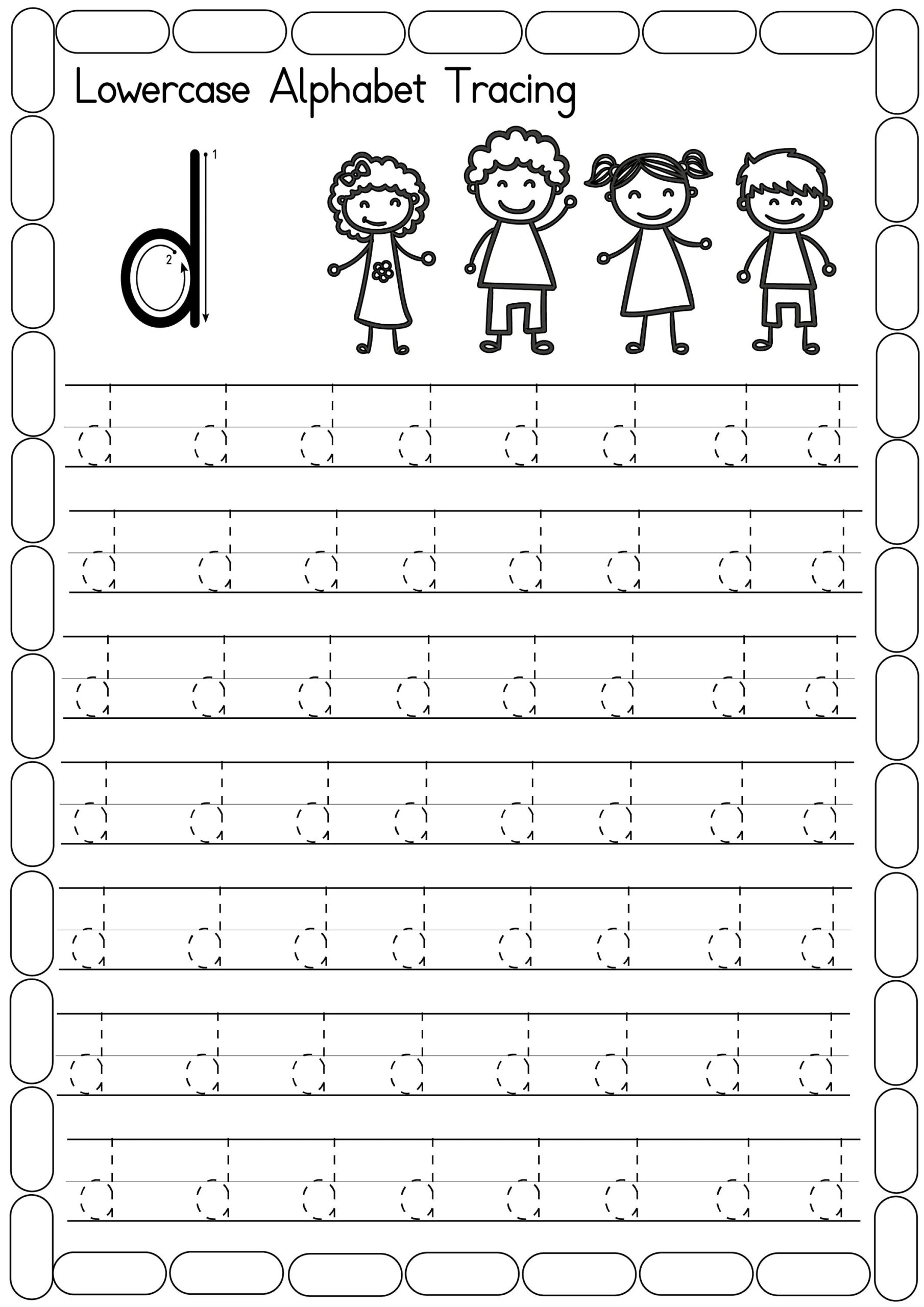 letter tracing worksheets printable
