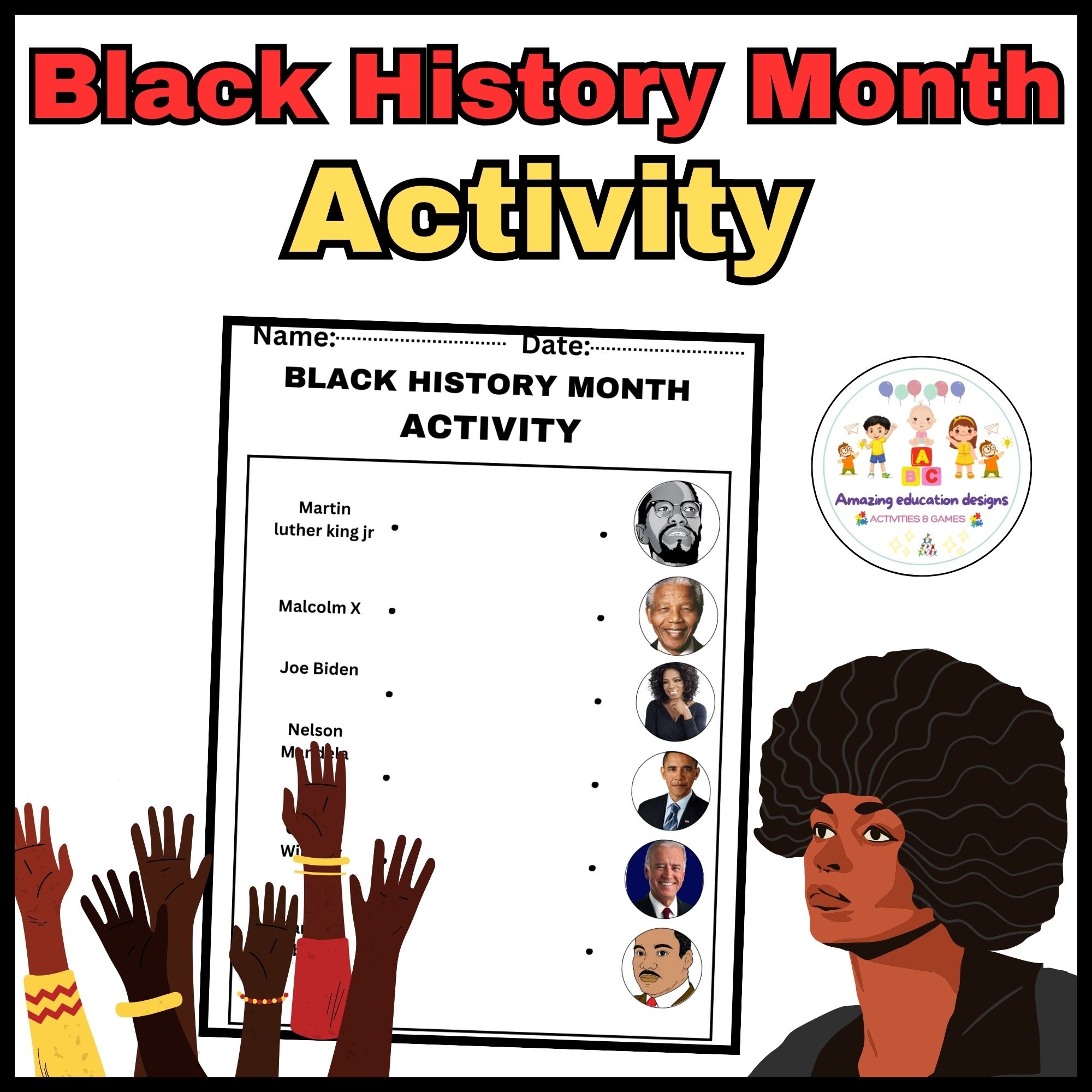 free printable black history worksheets