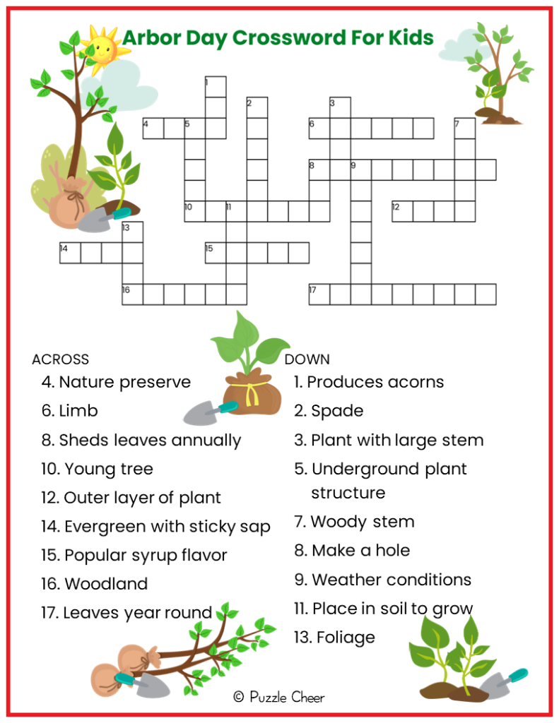 printable crosswords for kids