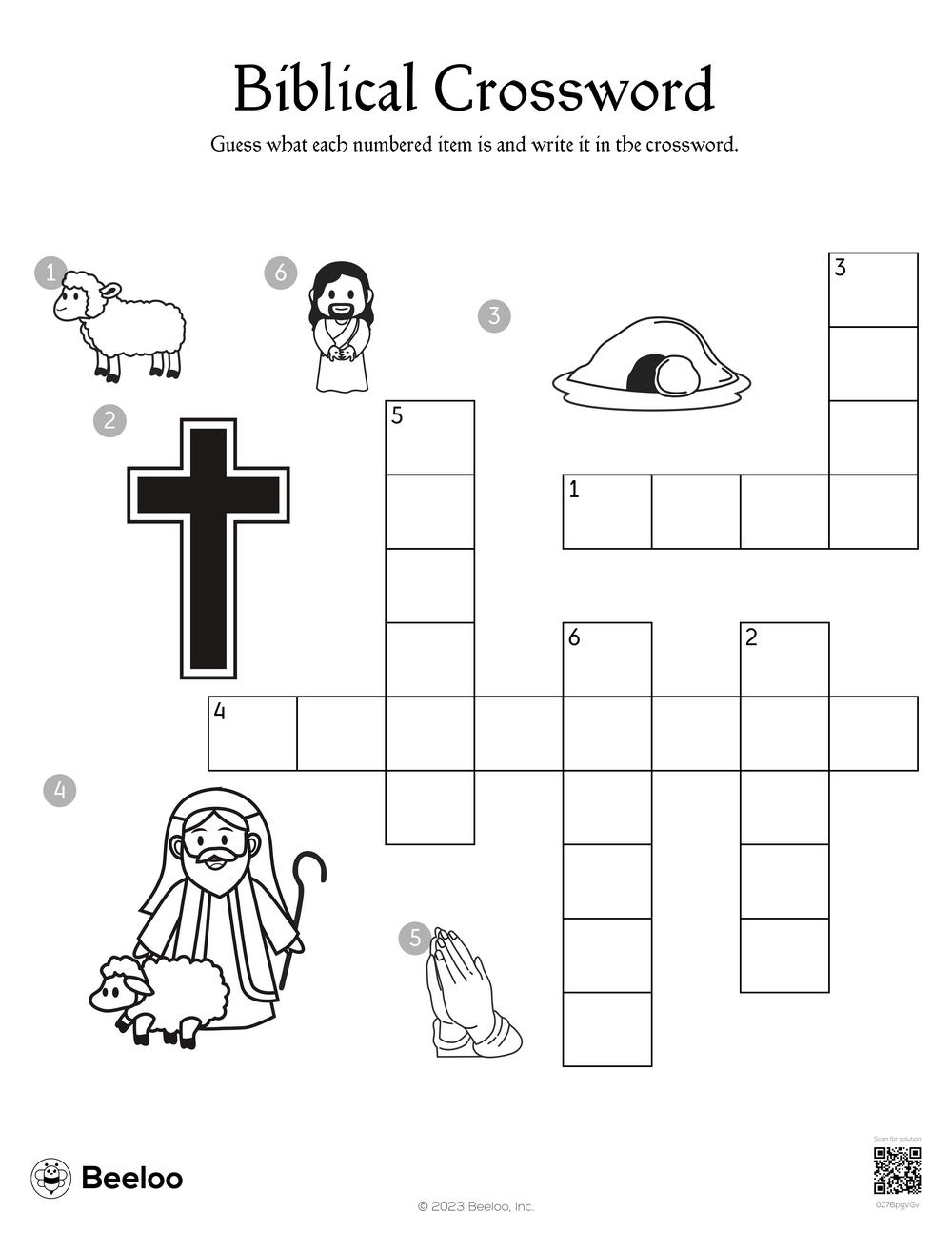 christian crossword puzzles printable