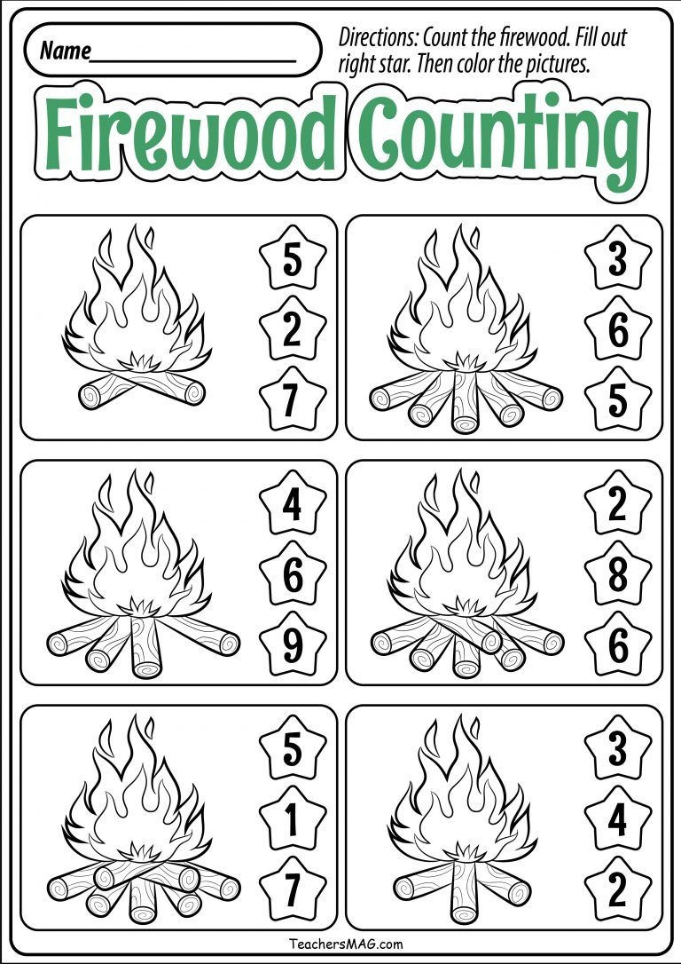 Camping Worksheets For Preschool Planning Playtime Worksheets Library