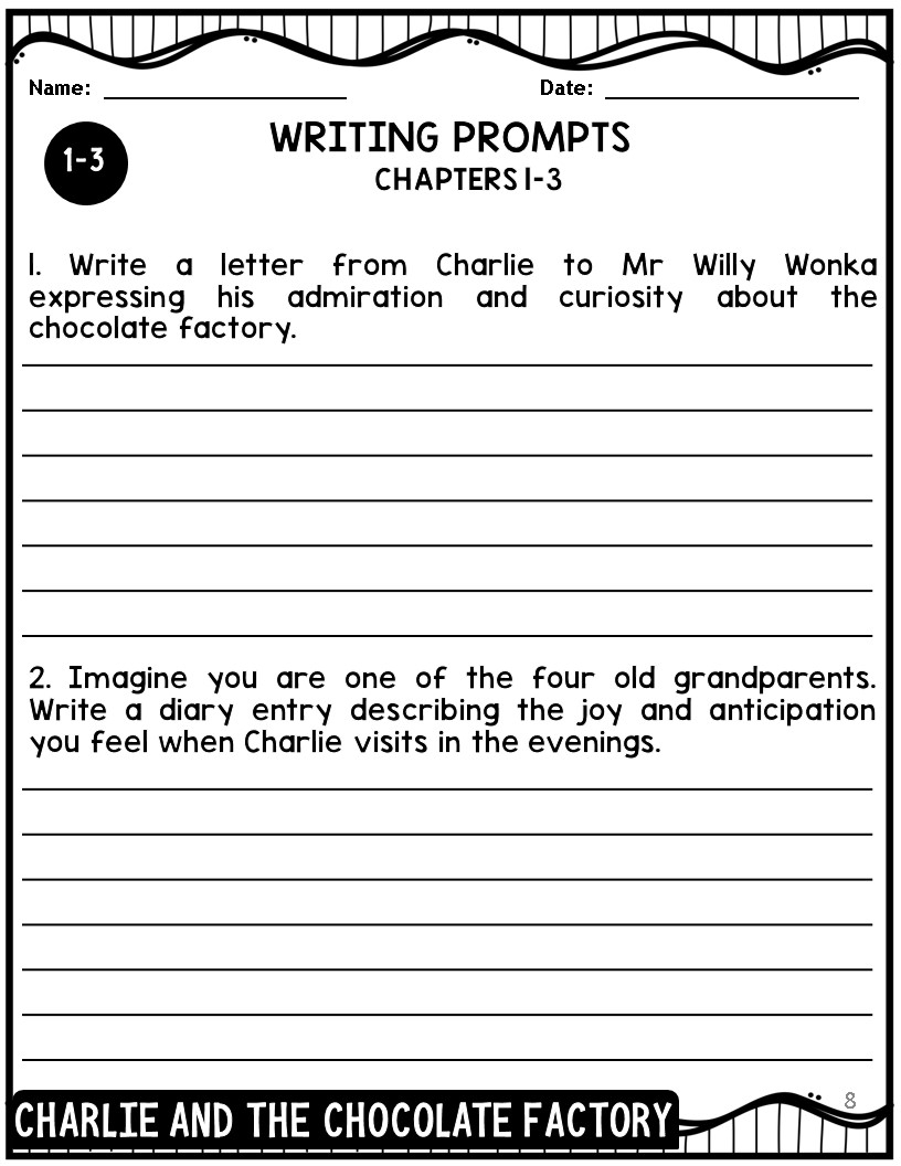 Charlie And The Chocolate Factory Novel Study Guide Made By Teachers