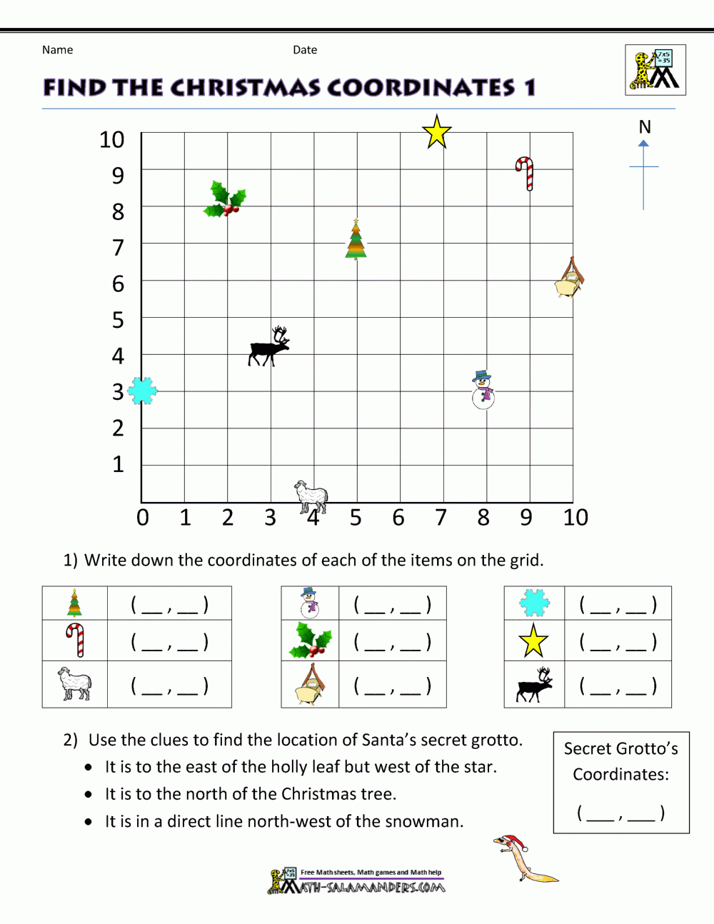 Christmas Math 5th Grade Worksheets