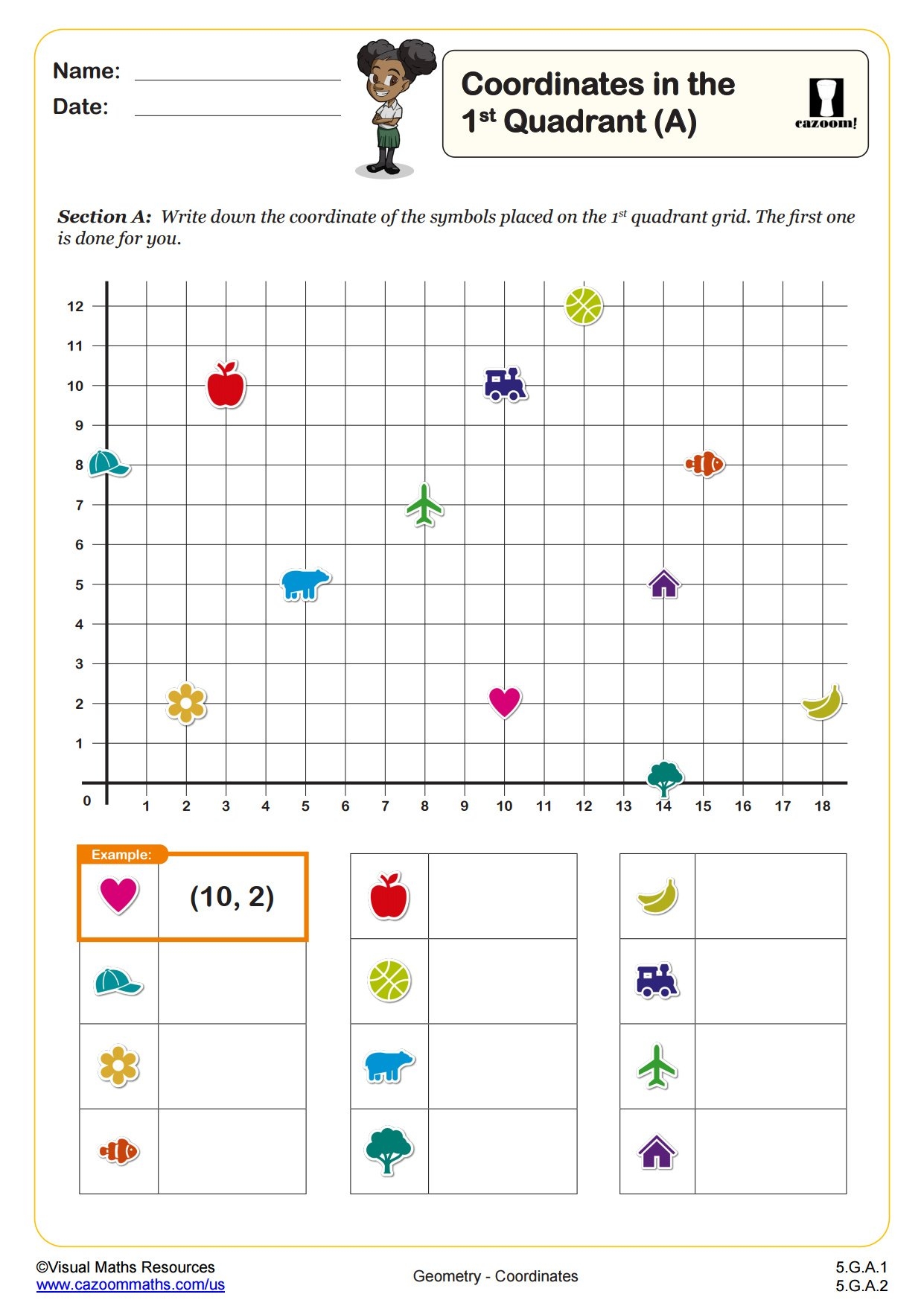 free printable coordinate graphing worksheets