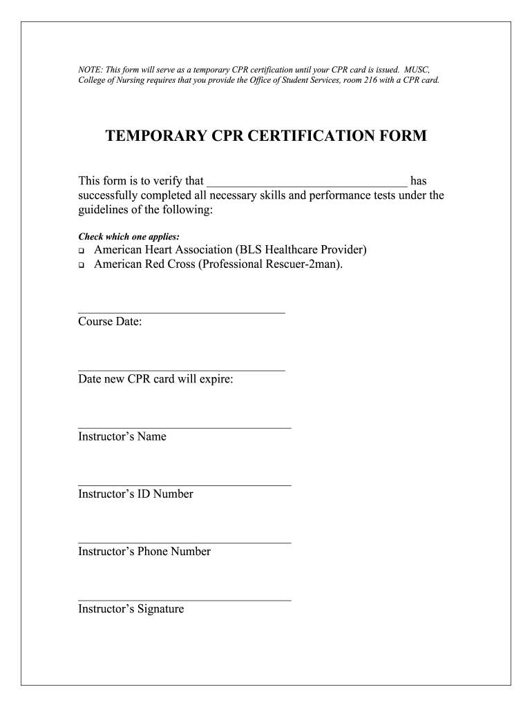 Cpr Certificate Fill Online Printable Fillable Blank PdfFiller Worksheets Library