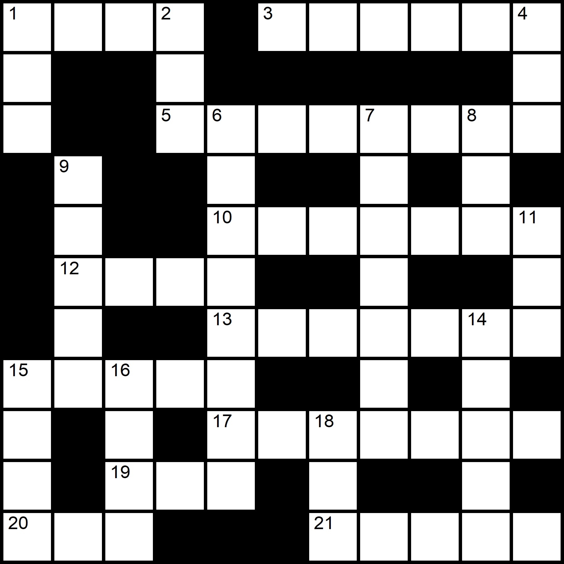 printable crossword puzzles easy