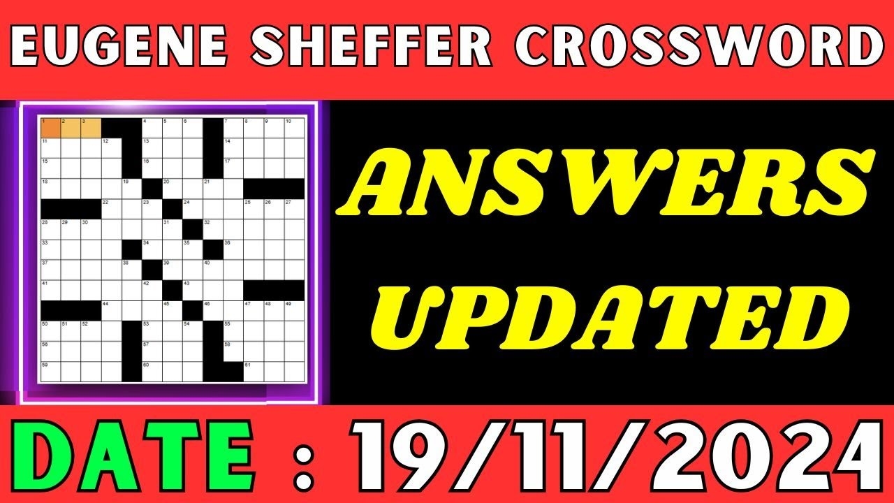printable eugene sheffer crossword