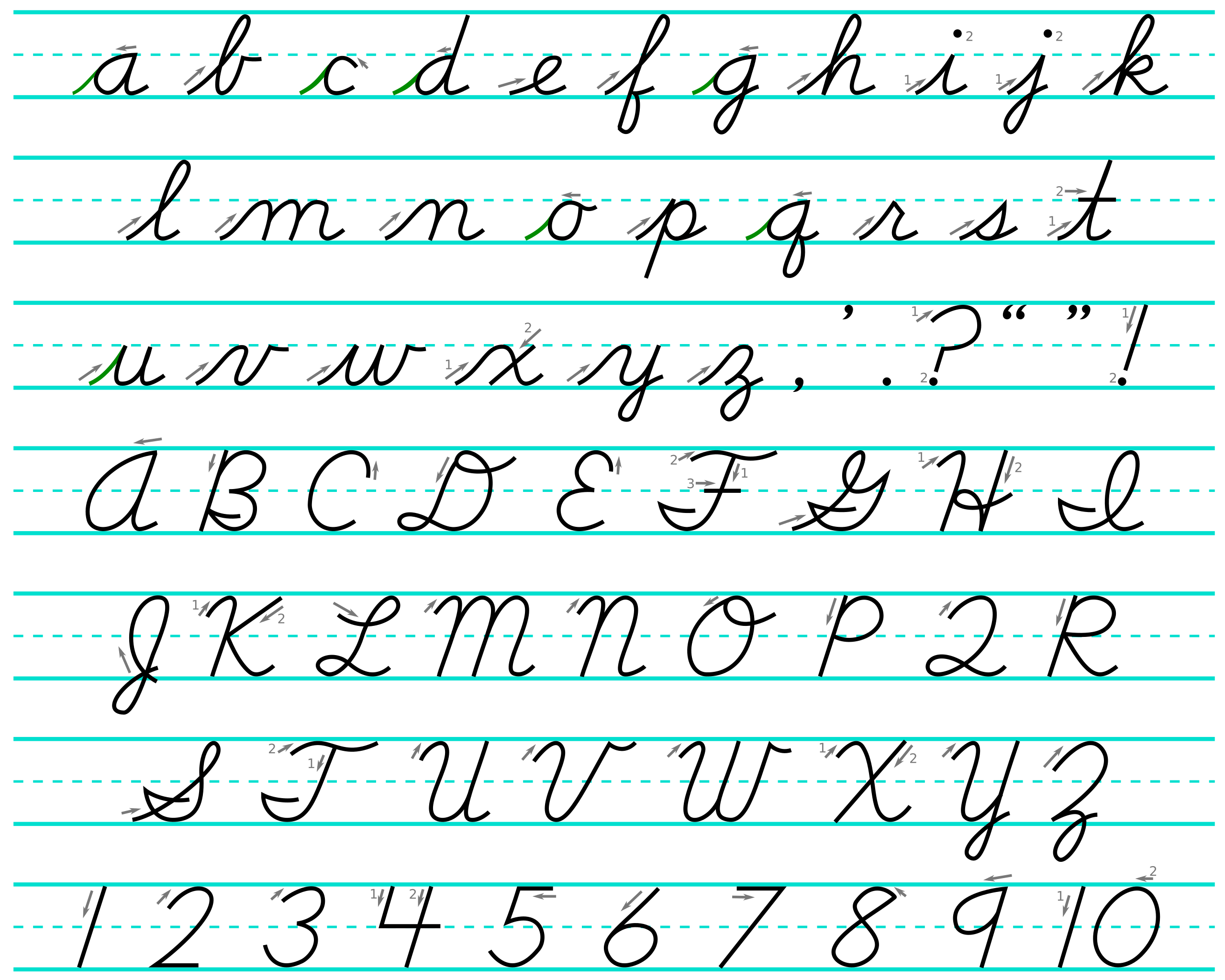 File D Nealian Cursive svg Wikimedia Commons