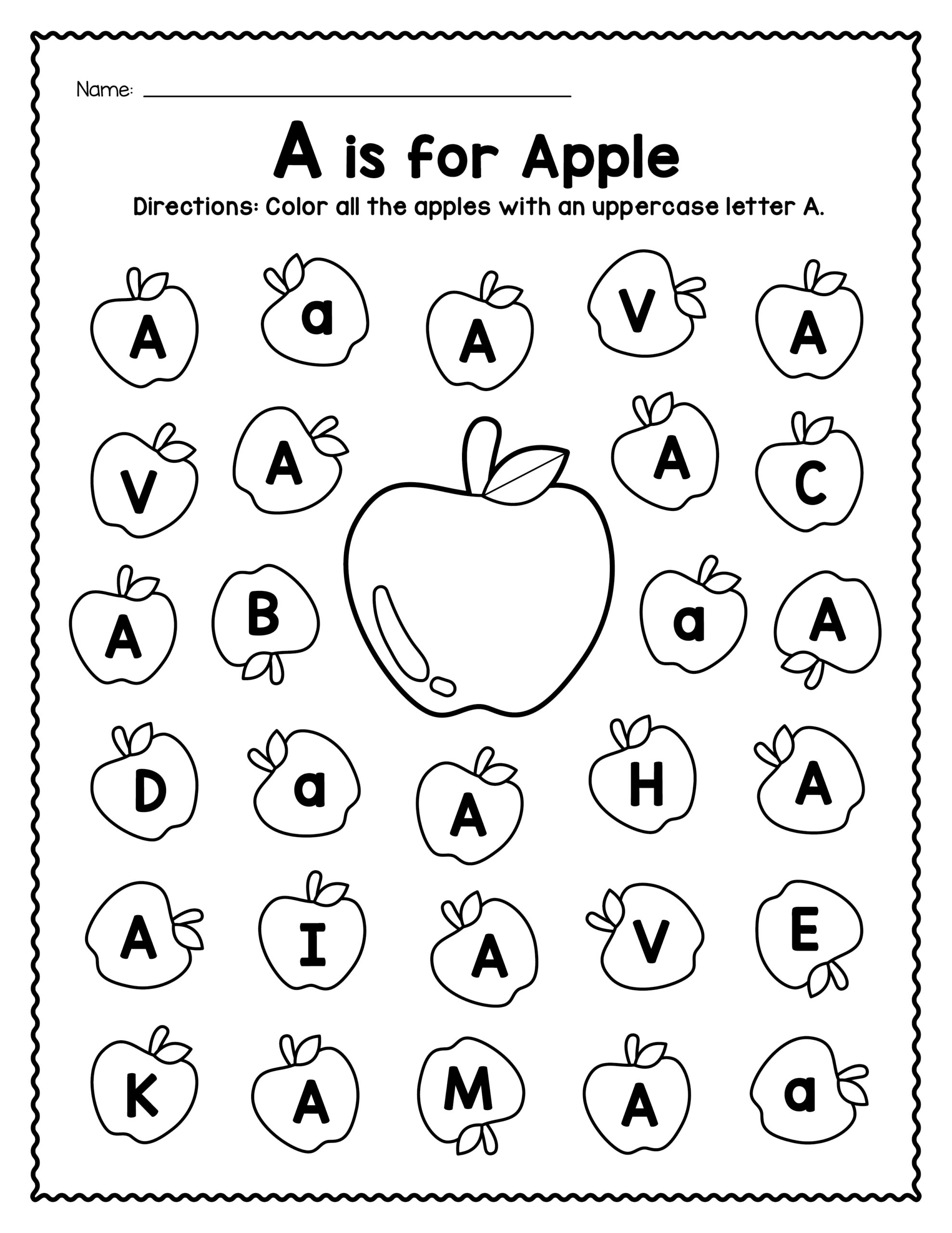 free printable letter recognition worksheets