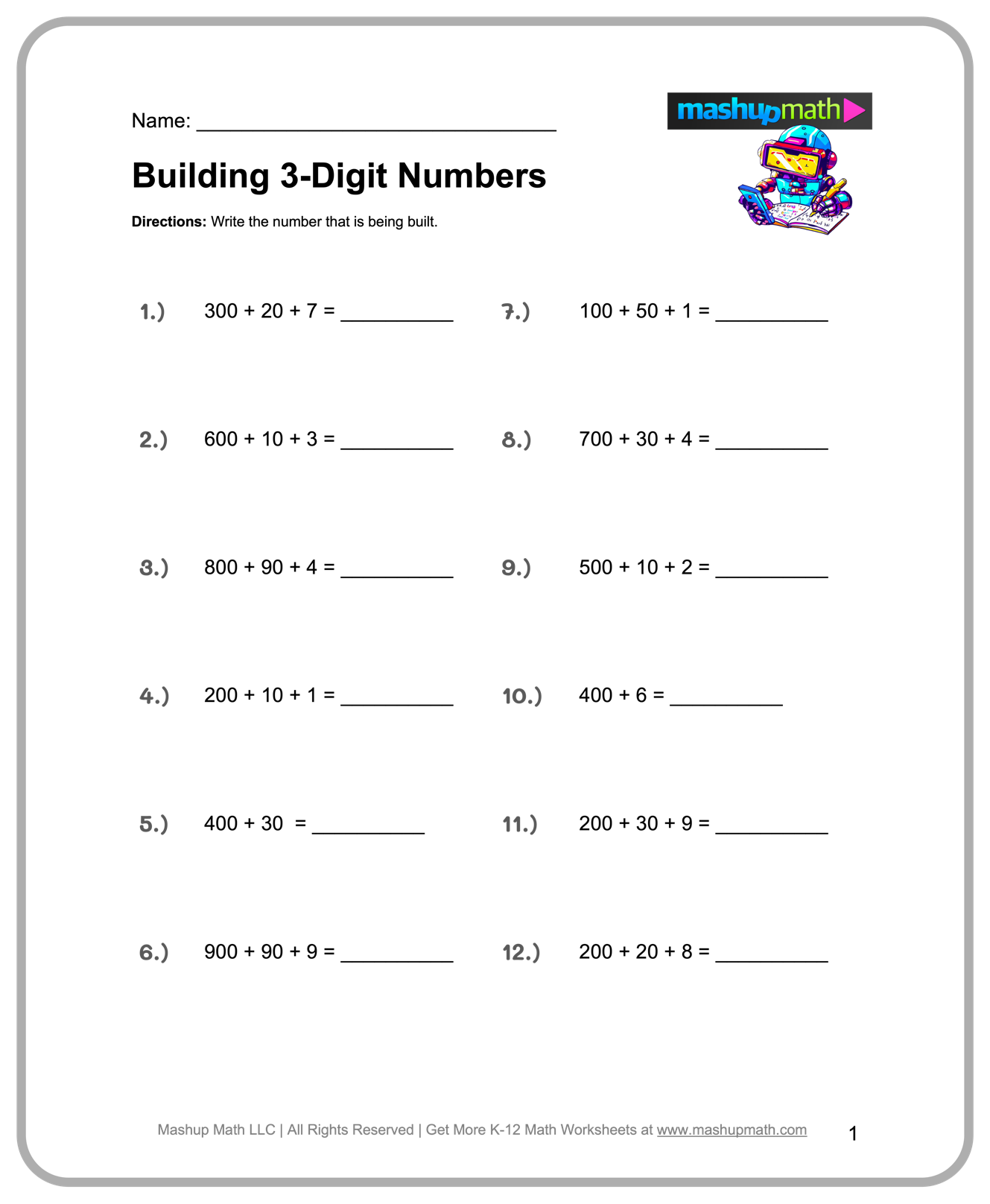 worksheets for 3rd graders printable