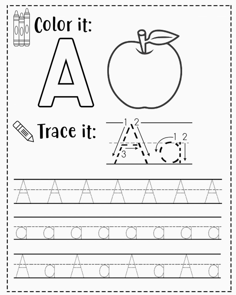 abc tracing worksheets printable