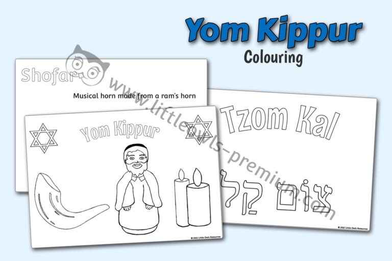 FREE And PREMIUM Yom Kippur Early Years EYFS Editable Printable Resources Activities Little Owls Resources Free And Premium Early Years Printables