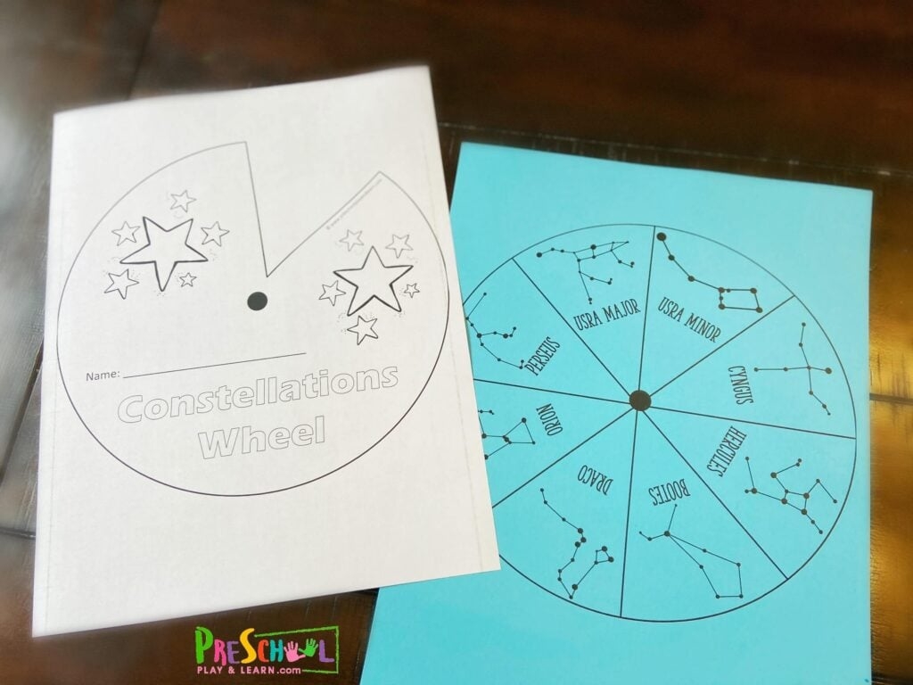  Free Constellations For Kids Printable Wheel Pdf
