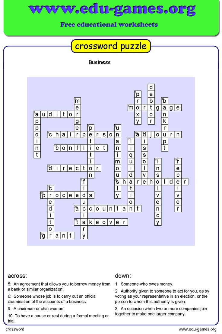 crossword generator free printable