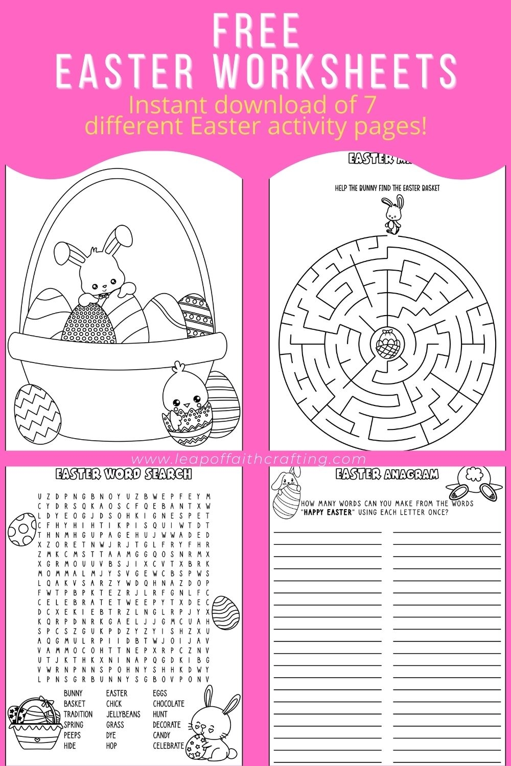 printable easter worksheets pdf