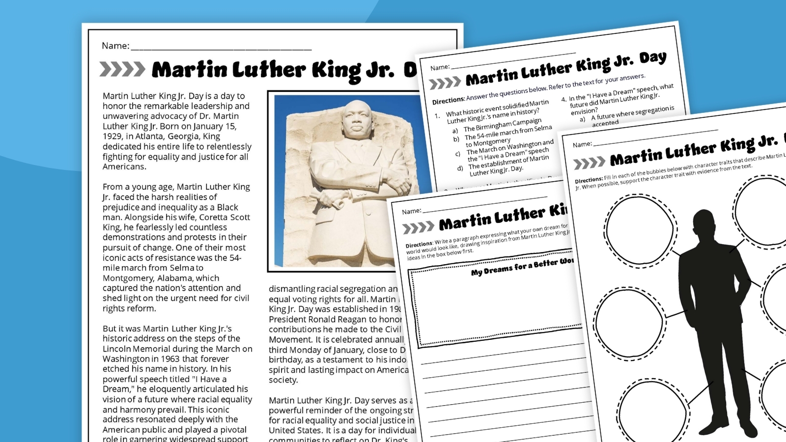 civil rights movement worksheets printable