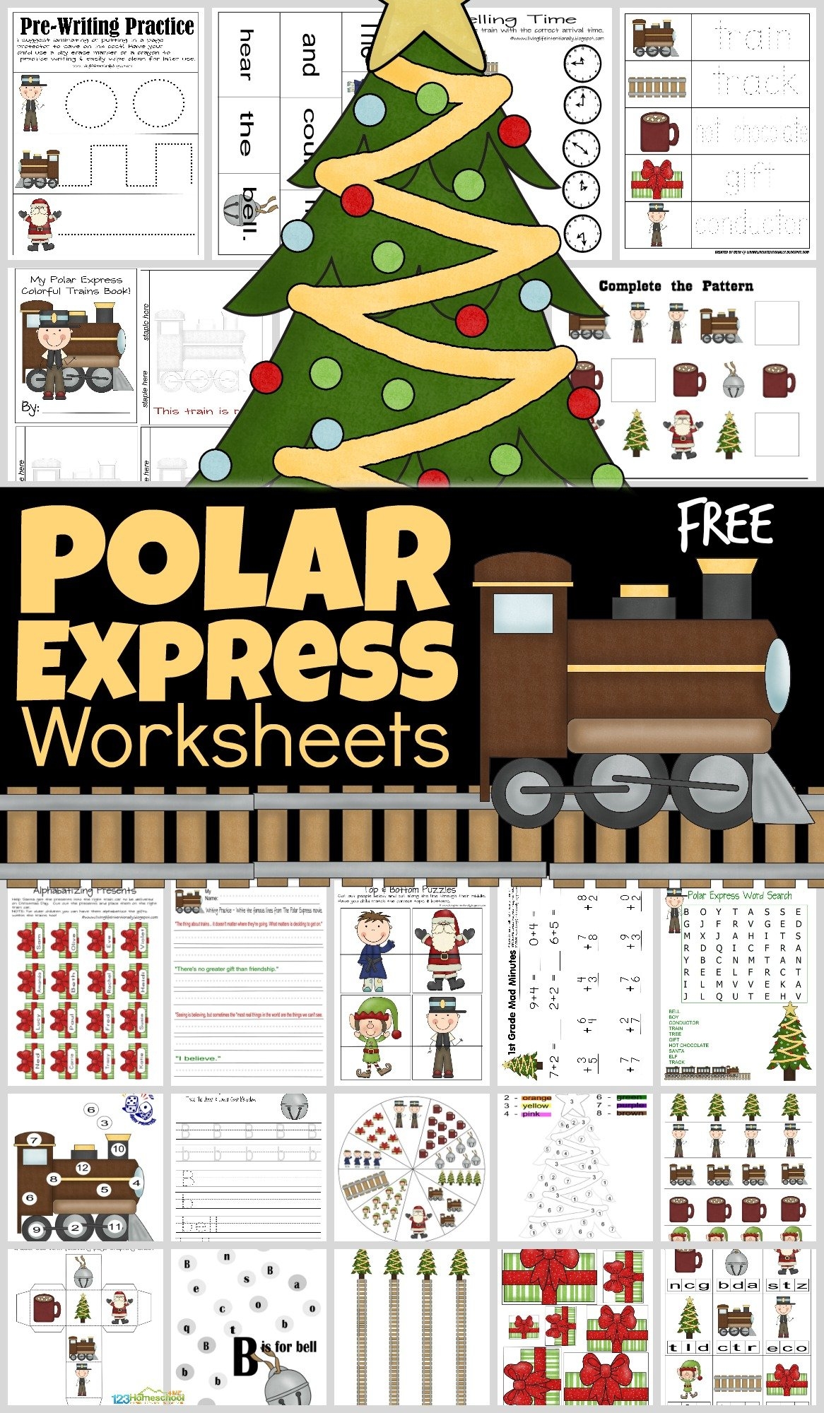 the polar express worksheet printables