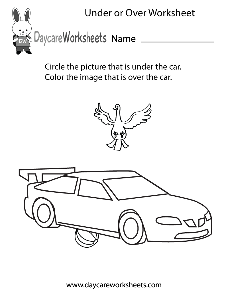 printable worksheets for above and below
