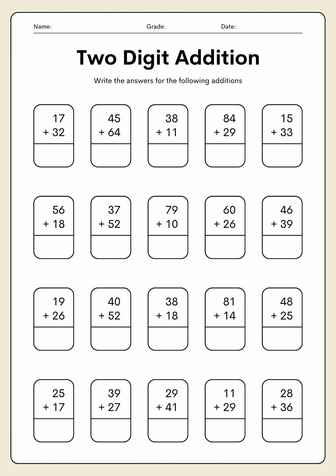 free printable 2nd grade worksheets