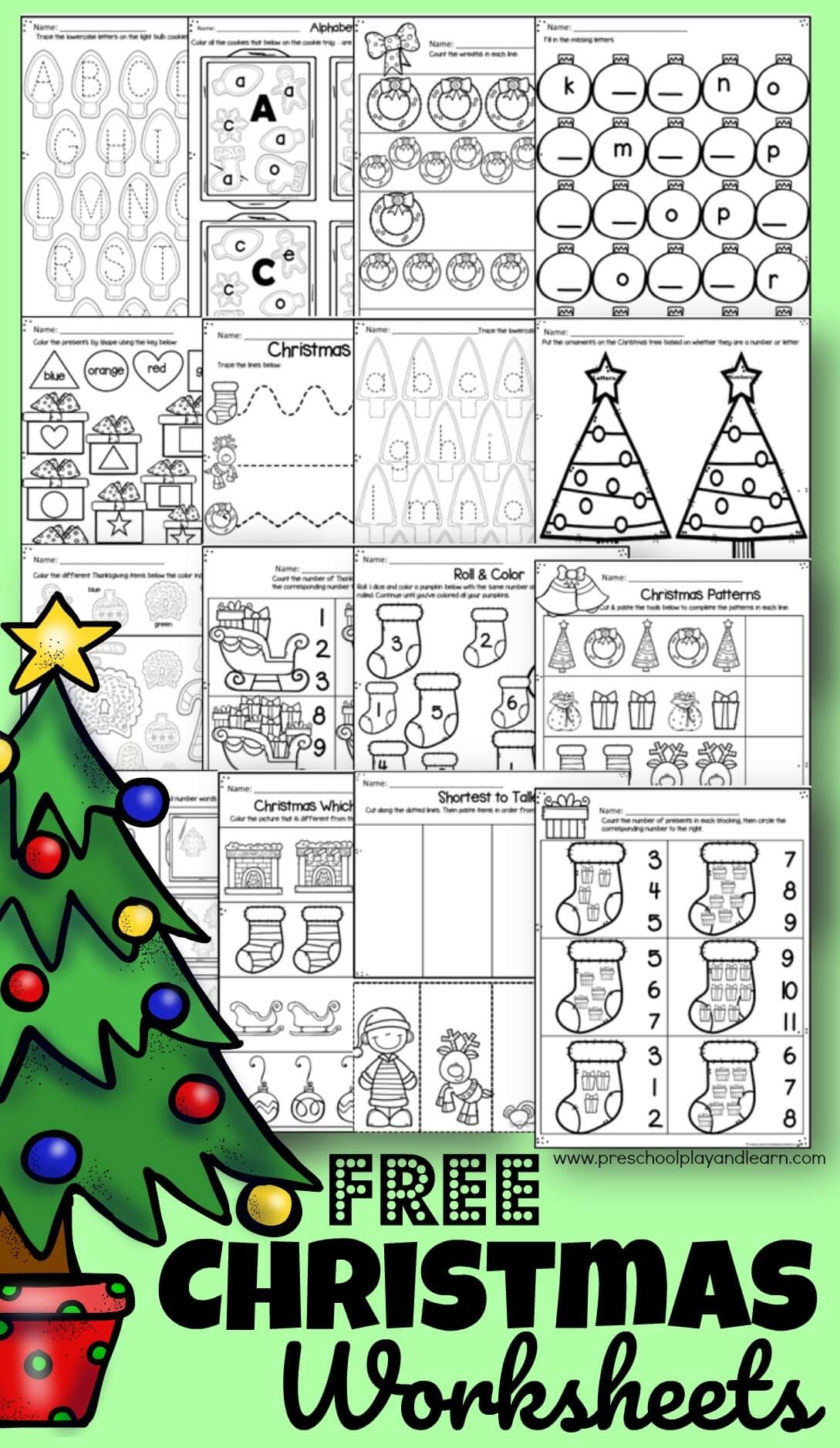 christmas games printable worksheets