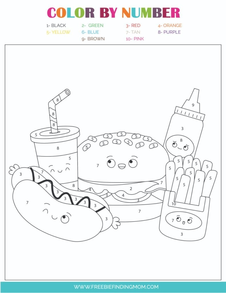 Free Printable Color By Number For Adults PDF Downloads 