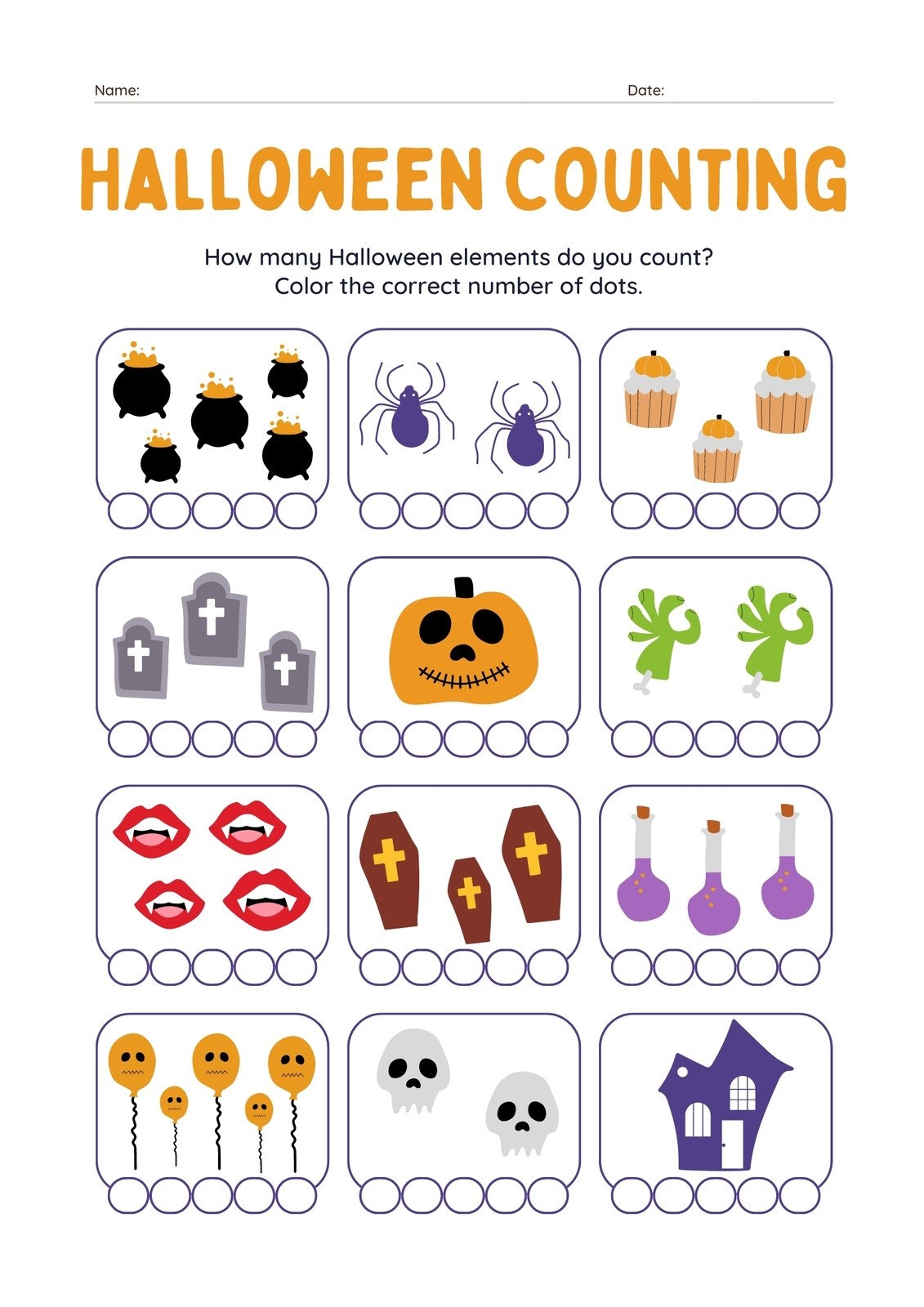 Free Printable Halloween Worksheet Templates To Edit Canva