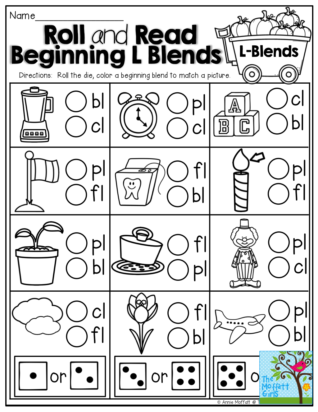 l blend free printable worksheets