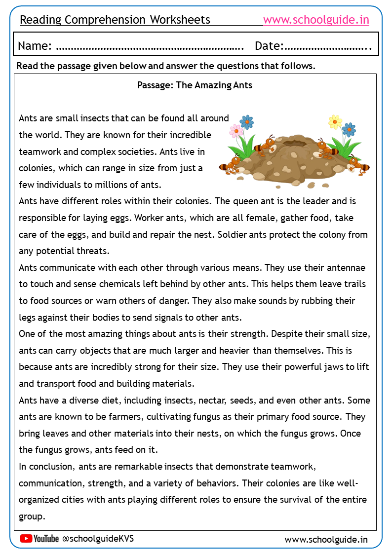 free printable reading comprehension worksheets grade 5