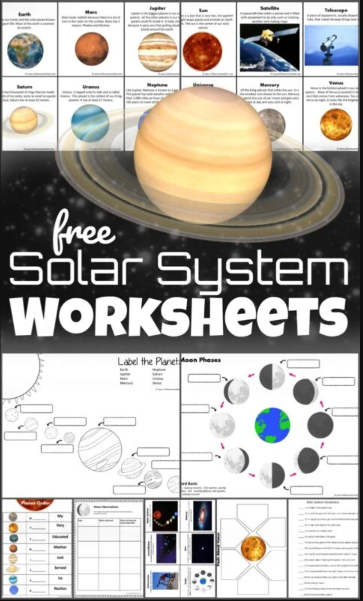 label the planets worksheet printable