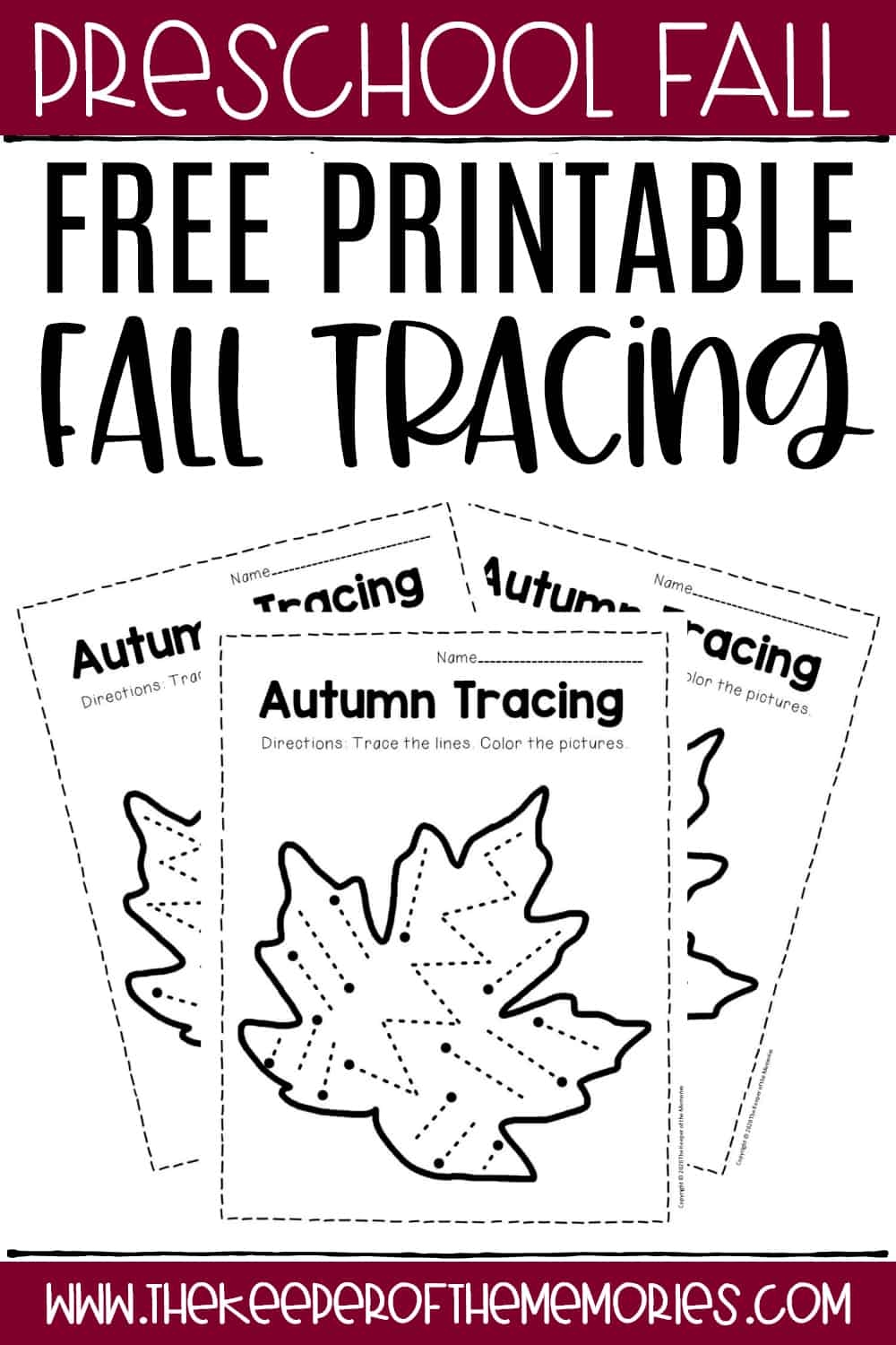 free printable preschool worksheets autumn
