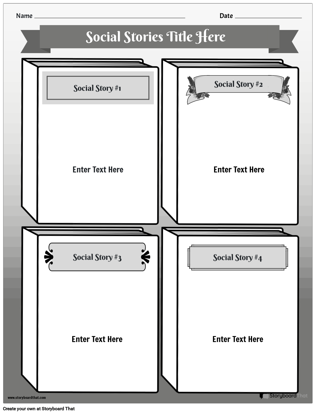 Free Social Story Templates Create Customize Easily