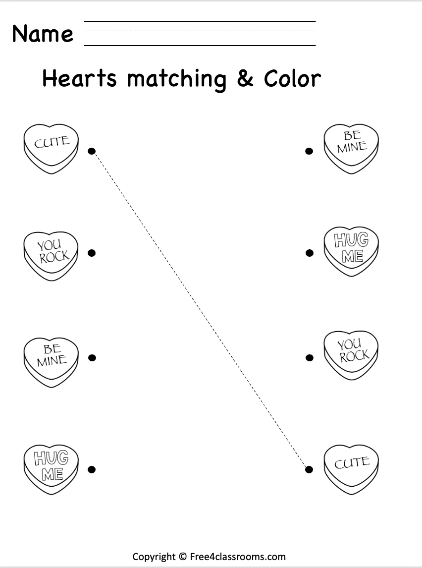 valentine's day printable worksheets