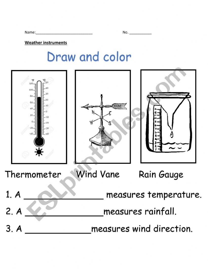 Free Weather Instrument Worksheet Download Free Weather Instrument Worksheet Png Images Free Worksheets On Clipart Library
