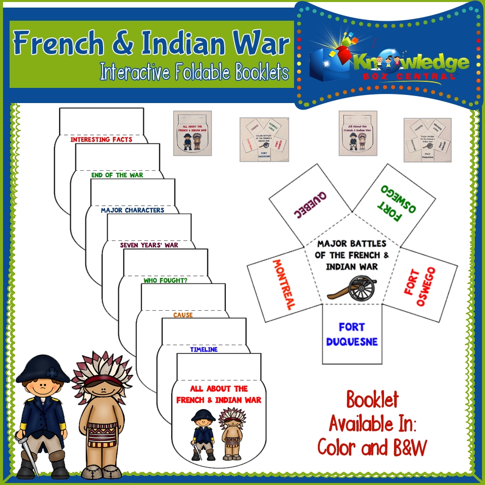 french and indian war printable worksheets