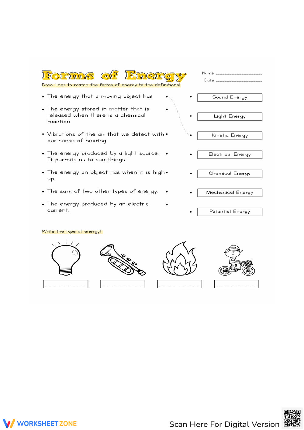 4th grade science printable worksheets