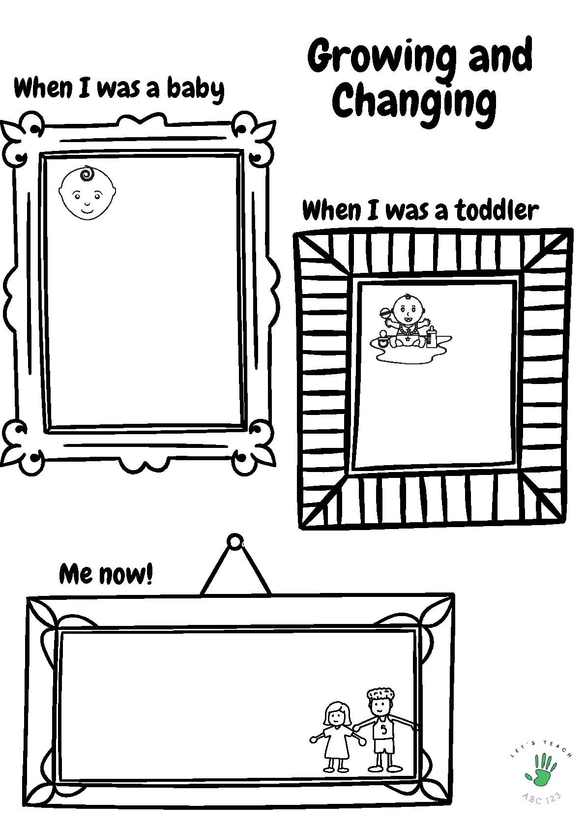 Growing And Changing When I Was A Baby Toddler And Me Now TPT